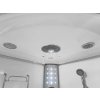 Aplomo Luxor White 135x135x220 masážní sprchový box s hydromasážní vanou, MO-08135W