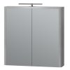 Lavedo Livorno Structure Grey 70 zrcadlová skříňka do koupelny s LED osvětlením, LVRMC-70STRUCTUREGREY