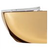 Rea Carlo Mini rimless WC závěsné se sedátkem, gold white, REA-C0669