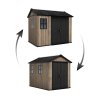 Zahradní domek Keter Apex 7,5 x 9 Ashwood, s podlahou, 612047