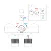 sprchovy a vanovy set set venetoeasy push 10 chrom