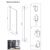bocni panel ke sprchovym dverim duo slide black