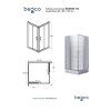 ctvercovy sprchovy kout modern 165
