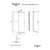 walk in sprchovy kout vayo black