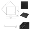 set ctvercovy kout zarya black vanicka axim stone effect