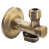 Sapho Rohový ventil s matkou, 1/2"x 3/8", bronz 2020BRO