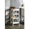 Aqualine ETIDE policový regál 36x86x36 cm, bílá mat ET086