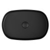 Isvea INFINITY OVAL keramické umyvadlo na desku, 55x36cm, černá mat 10NF65055-2N