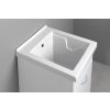 Aqualine Keramická výlevka se skříňkou 45x50 cm, včetně sifonu WH118-01