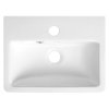 Bruckner NOAM keramické umývátko 37,5x28cm, bílá 201.129.0
