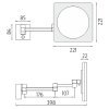 Nimco Kosmetické podsvícené LED zrcátko ZK 20465-26