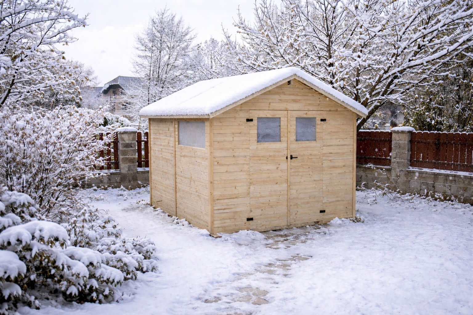 Jak se starat o zahradní domek v zimě?