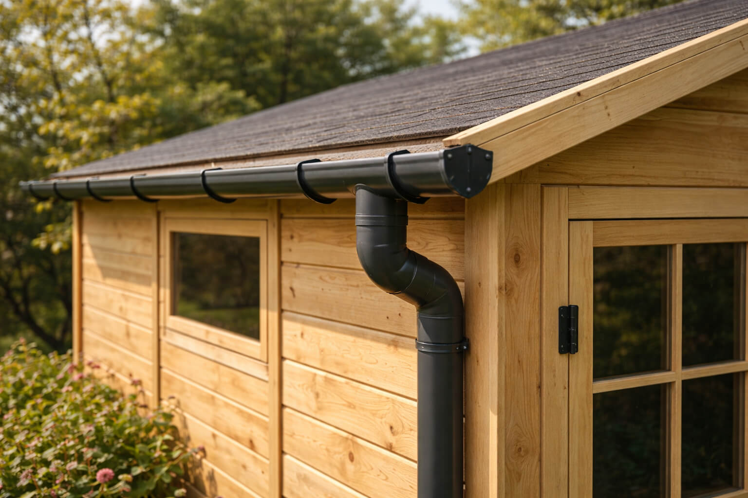 Jak vybrat a instalovat okapy pro zahradní domek?
