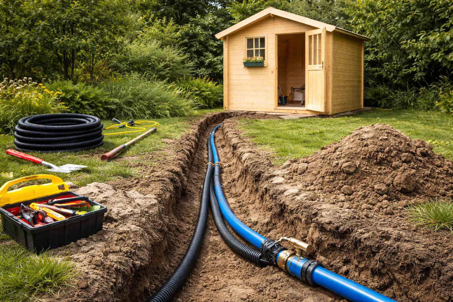 Jak na inženýrské sítě v zahradním domku?