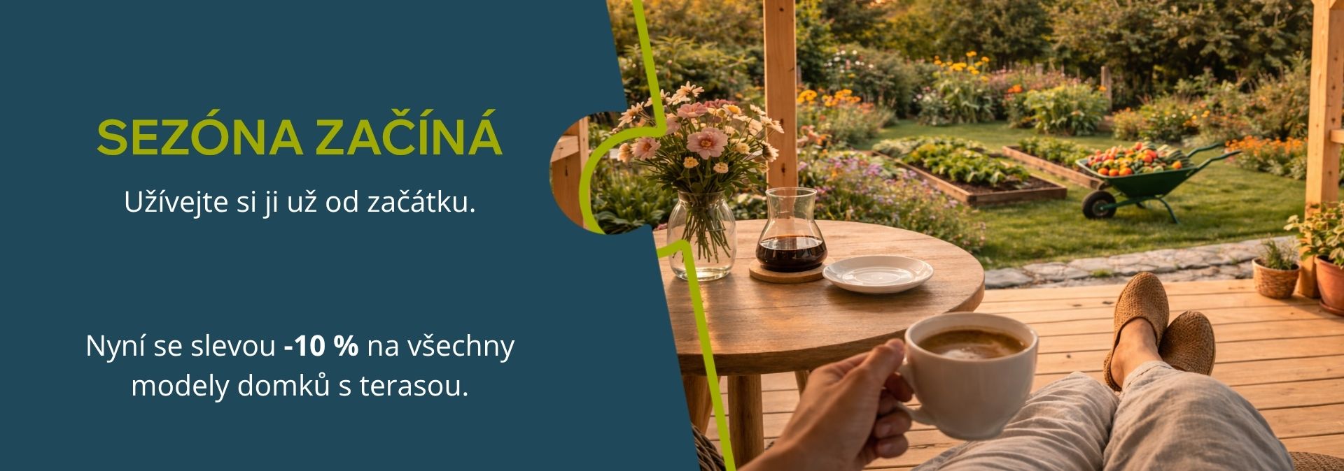 Pohoda na terase zahradního domku