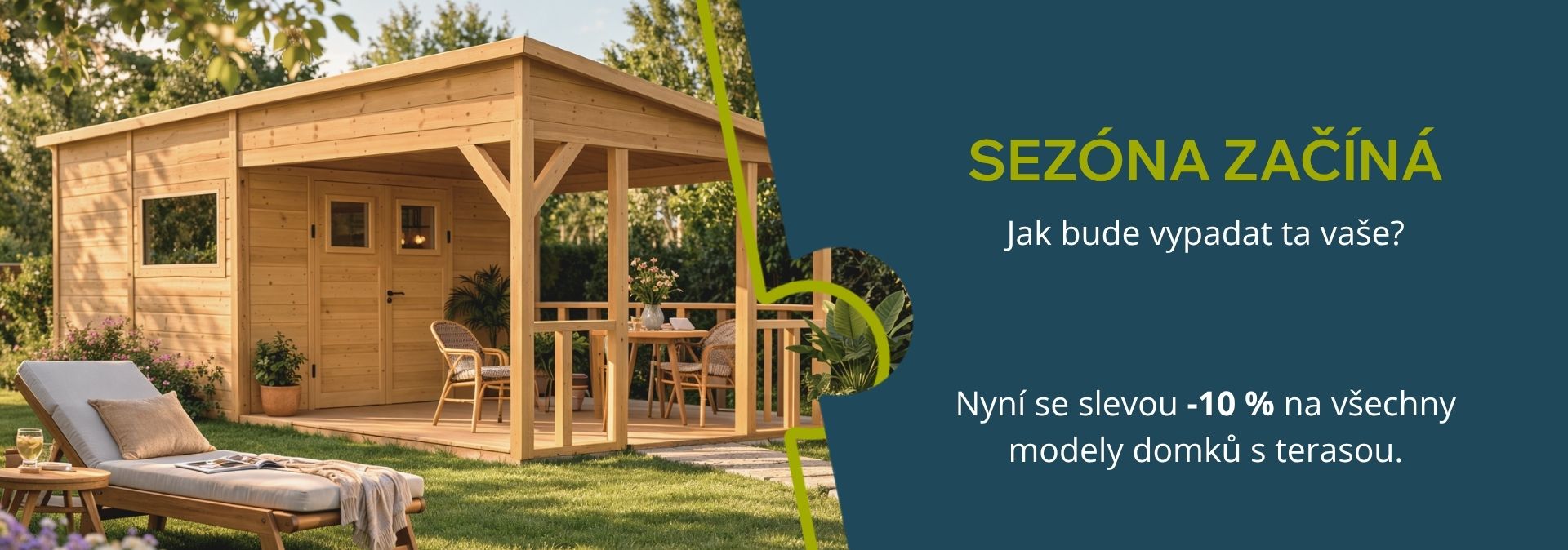 Pohodová zahrada se zahradním domkem