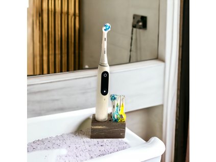 Stojánek na elektrický kartáček Oral-B a na mezizubní kartáčky