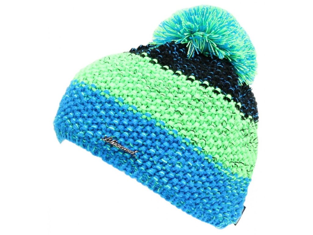 Tricolor, black/green/blue-melange