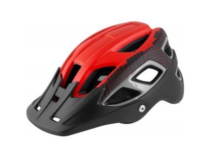 přilba FORCE AVES červeno-černá matná