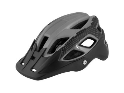 přilba FORCE AVES šedo-černá matná