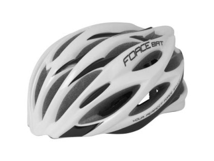 přilba FORCE BAT bílo-černá