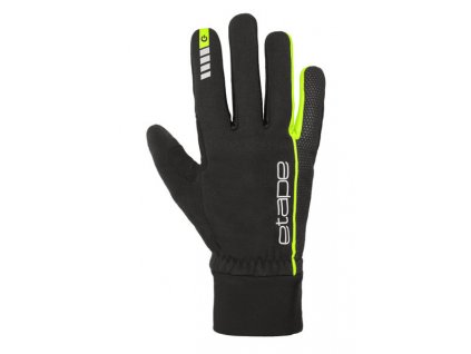 Etape – rukavice PEAK WS+, černá|žlutá fluo