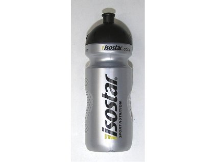 láhev ISOSTAR 0,65l stříbrno/černá sosák