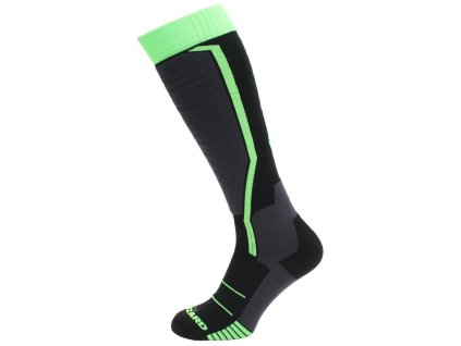Allround ski socks, black/anthracite/green