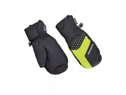 BLIZZARD Mitten junior ski gloves, black/green