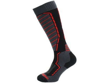 Profi ski socks, black/anthracite/red