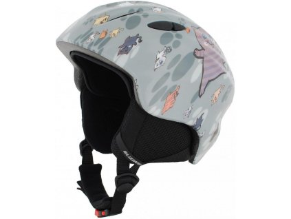 BLIZZARD Magnum ski helmet junior, grey cat shiny