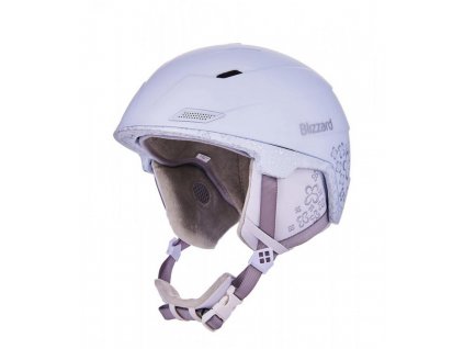 BLIZZARD Viva Double ski helmet, white matt/transp.flowers