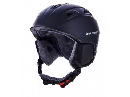 BLIZZARD Demon ski helmet, black matt/silver squares