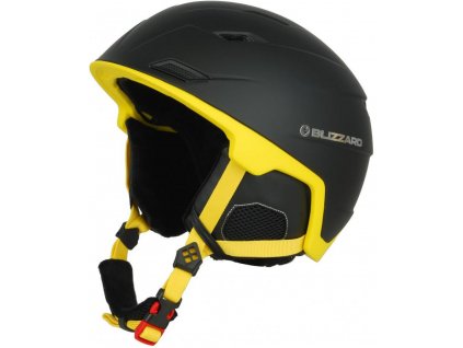 BLIZZARD Double ski helmet, black matt/neon yellow
