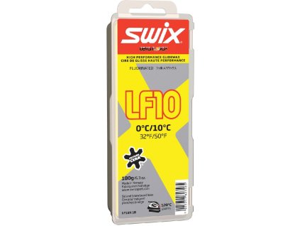 vosk SWIX LF10X žlutý 180g 0°/+10°C