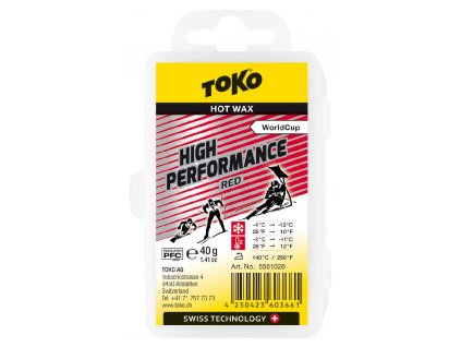 vosk TOKO High Performance 40g red -4/-12°C