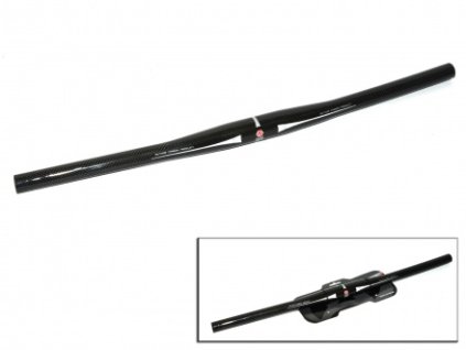 Řidítka ACP-XC12 Karbon l.600/ BB 31,8/ r.0mm (černá)