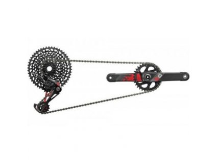 sada Sram X01 Eagle 1x12 DUB červená