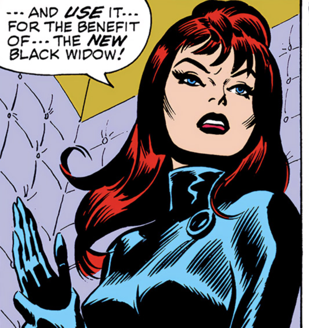 Black Widow komiks kresba