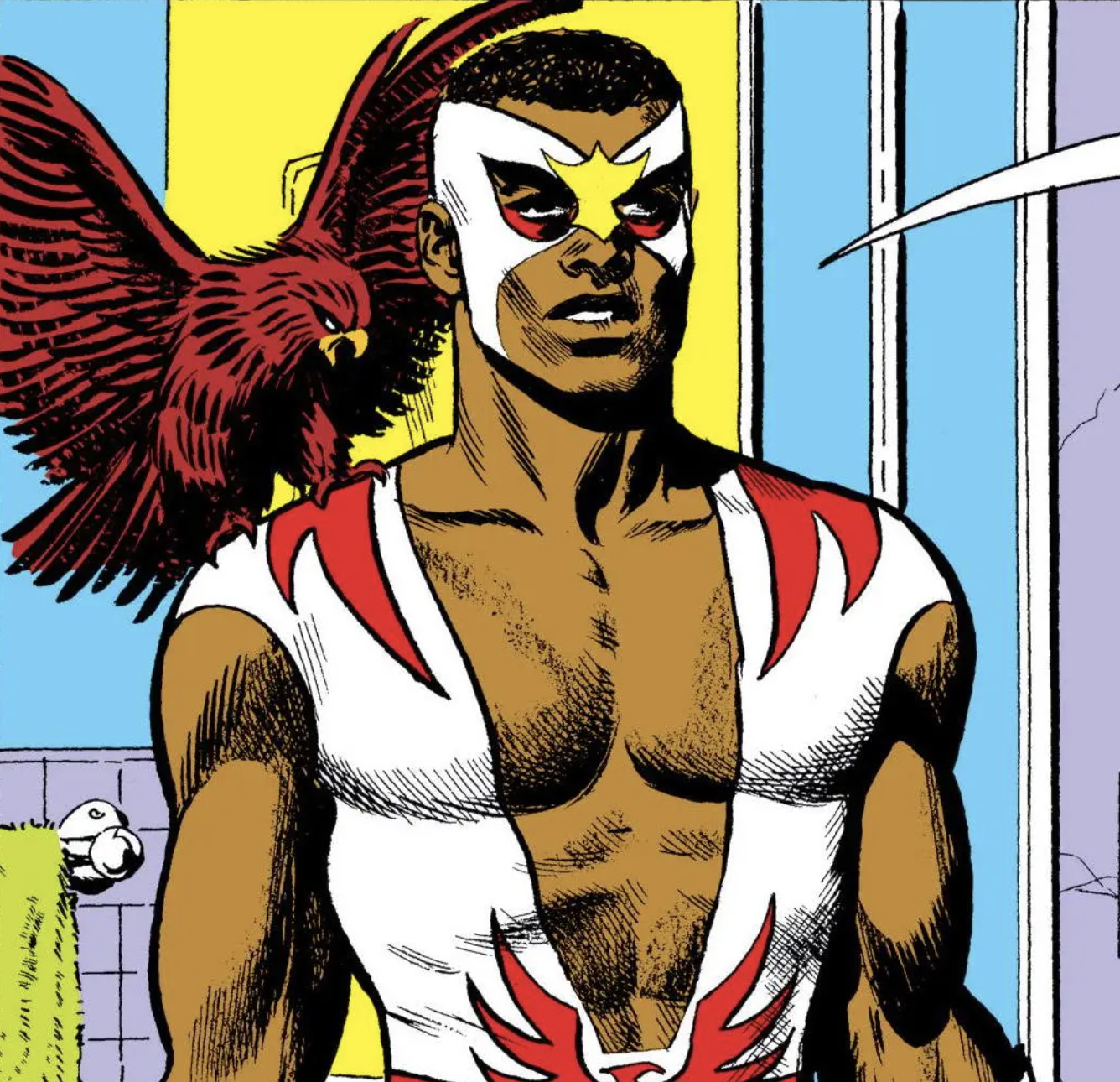 Falcon / nový Captain America komiks kresba