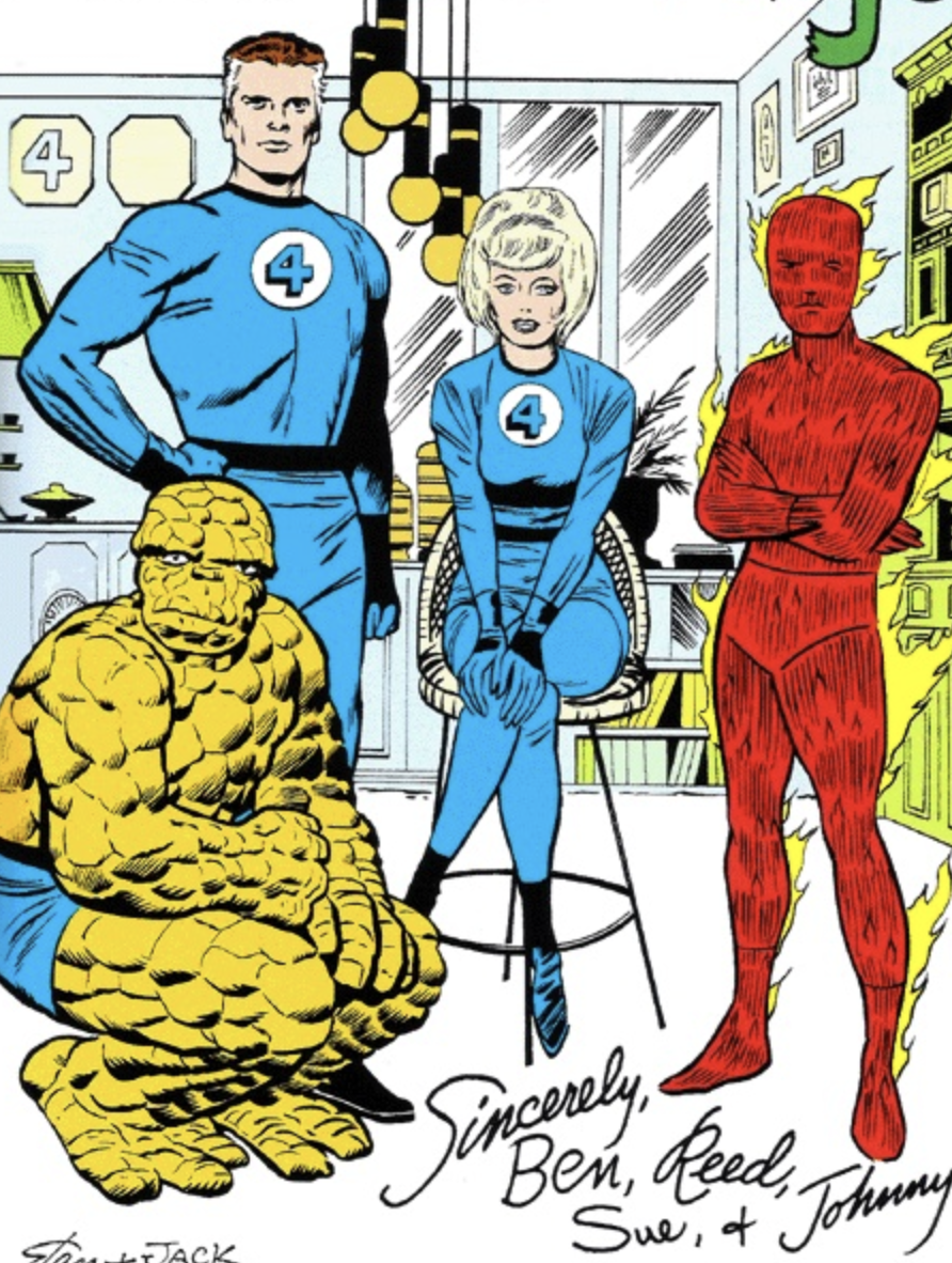 Fantastic Four (tím) komiks kresba