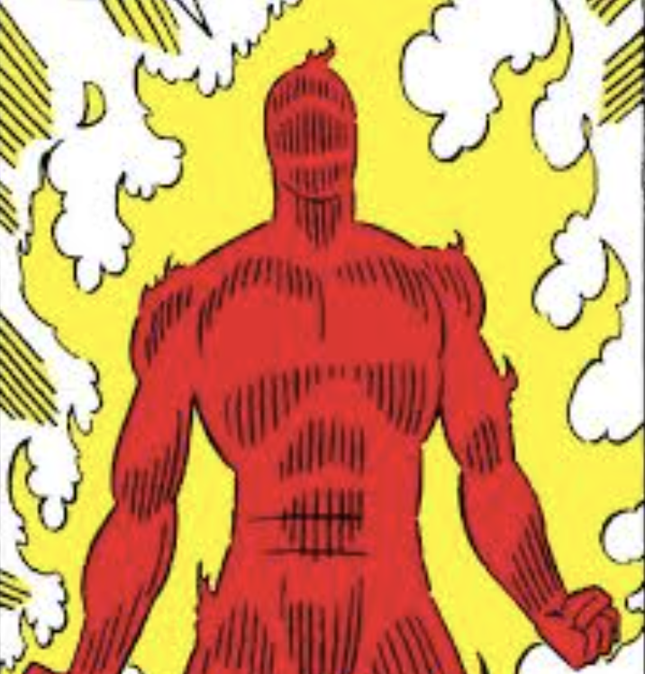 Human Torch komiks kresba