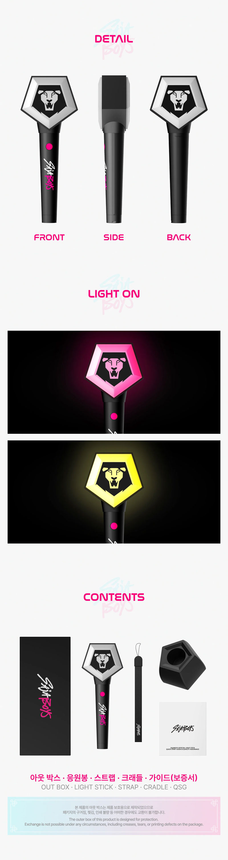 K-pop Demon Hunters: Saja Boys Official Light Stick 8800331303748