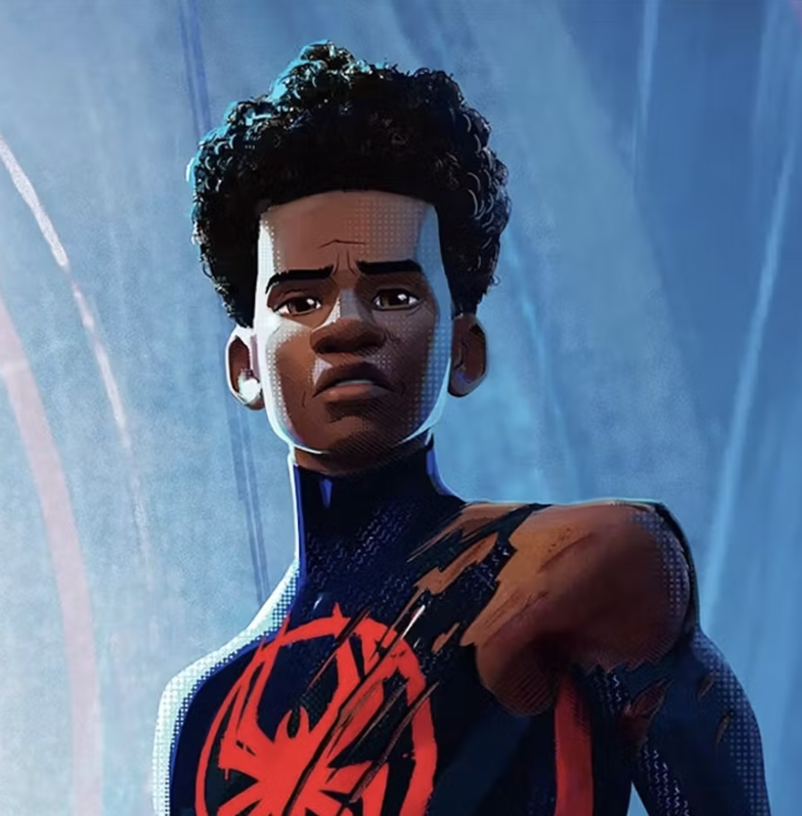 Miles Morales (hlas Shameik Moore) vo filme