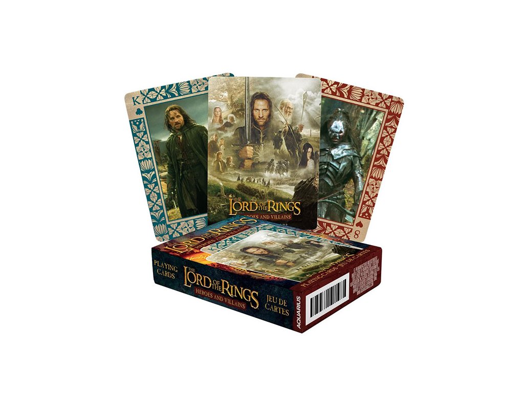lord of the rings playing cards heroes and villains 840391145894 1