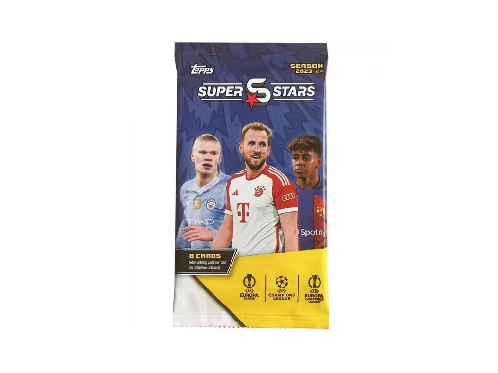 futbalove karty topps match attax uefa champions league 2023 2024 superstars booster pack 5053307068483