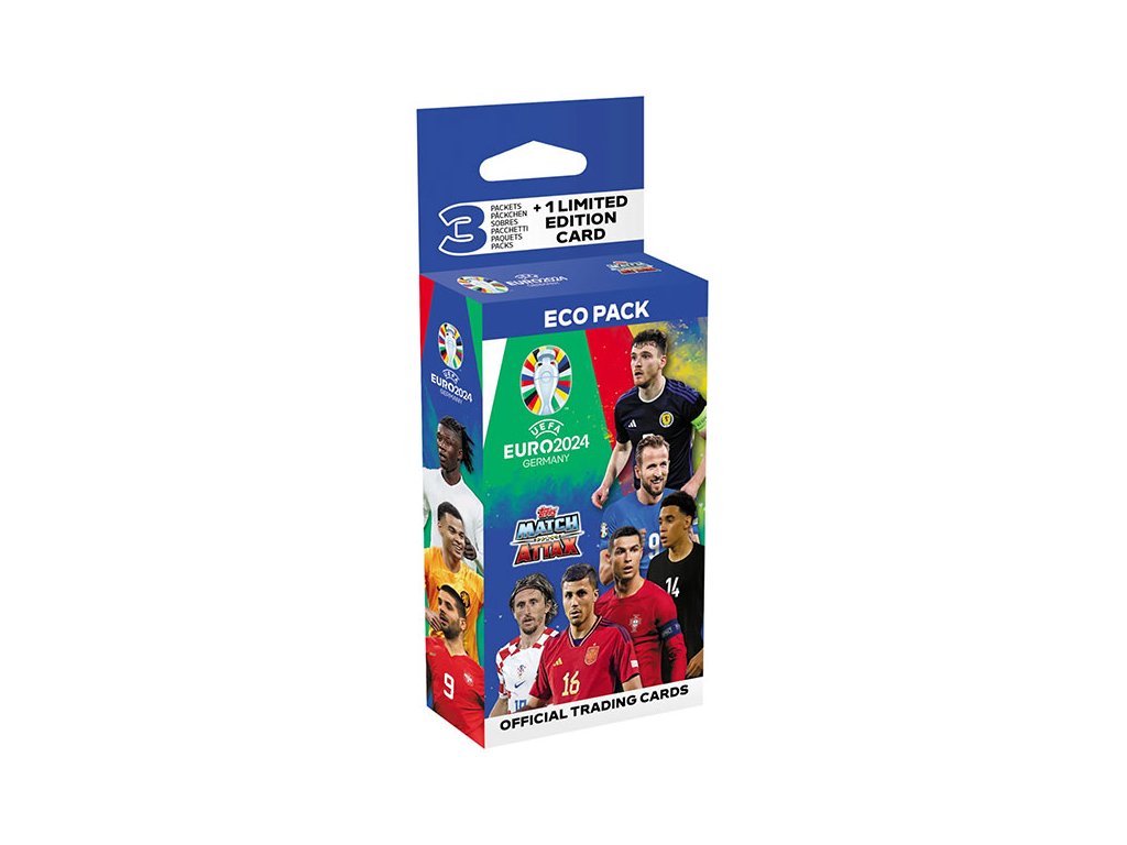 futbalove karty topps match attax uefa euro 2024 eco pack 5053307067899
