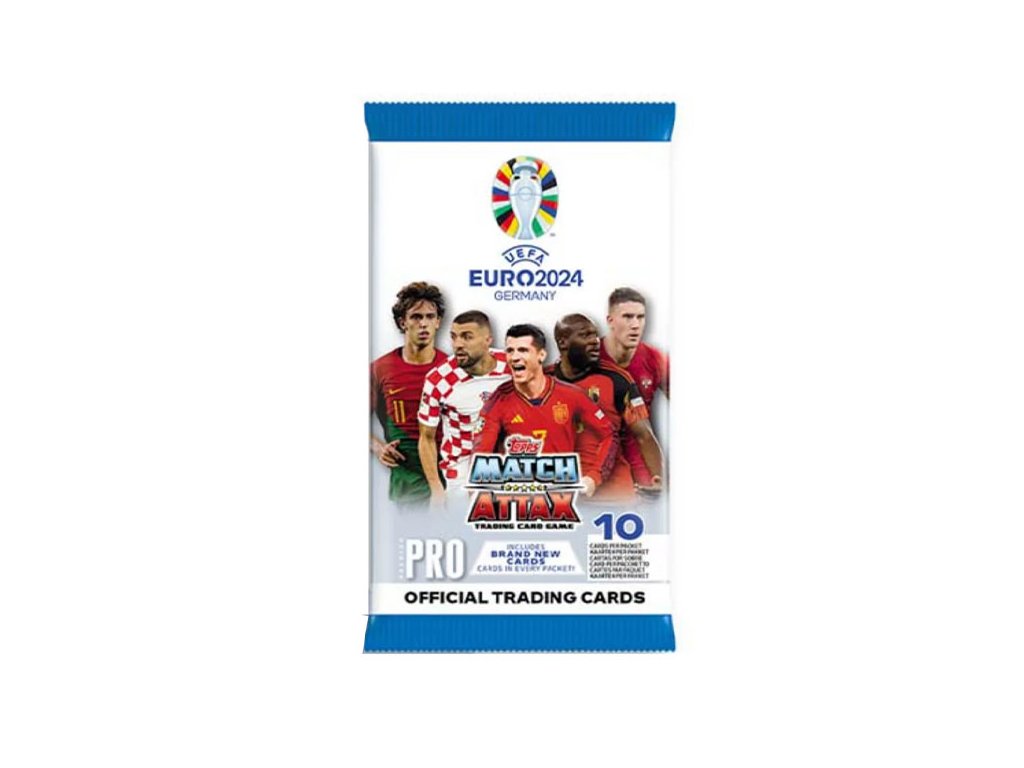futbalove karty topps match attax uefa euro 2024 booster pack premium pro 5053307070882