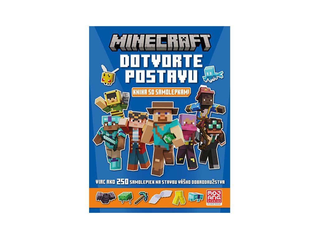 minecraft dotvorte postavu kniha so samolepkami 8594050437197 1