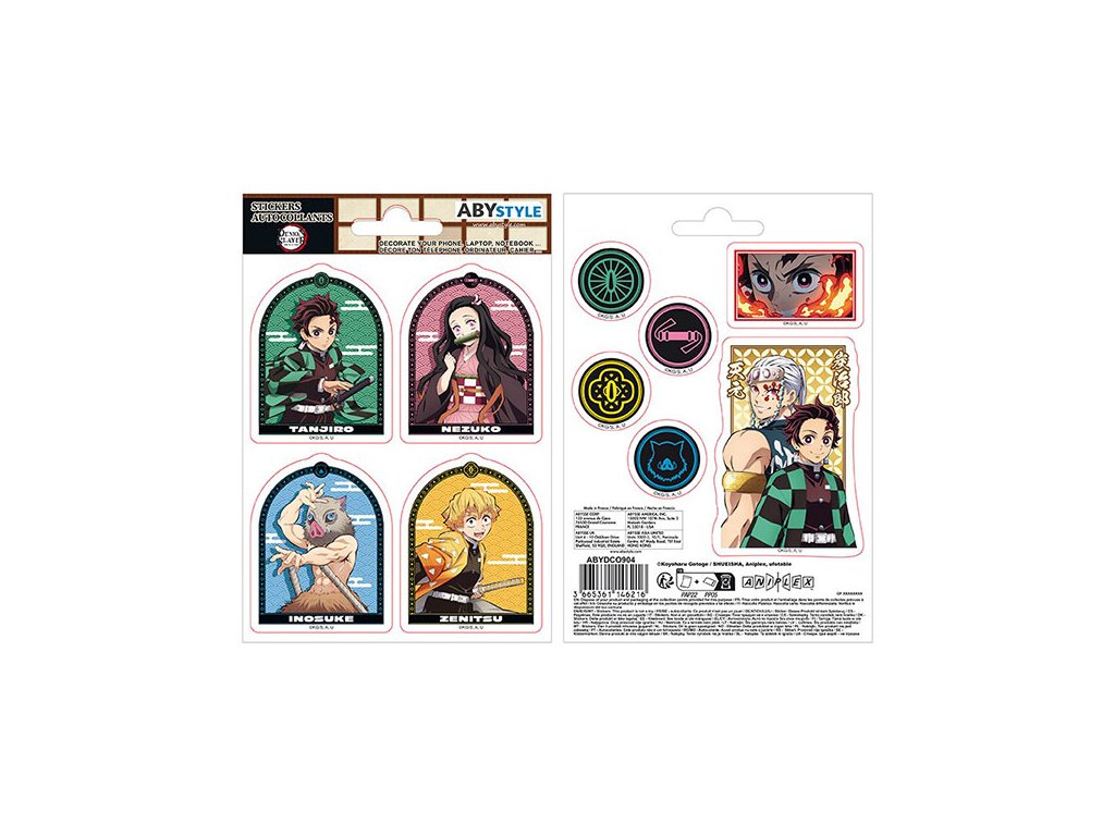 demon slayer nalepky entertainment district 2 pack 16 x 11cm samolepky 3665361146216